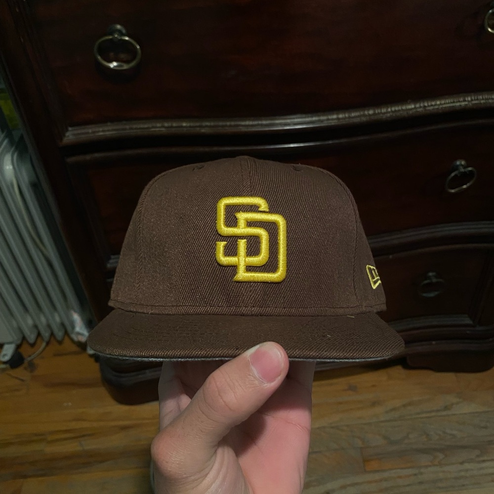 Brown Cap with Yellow Logo